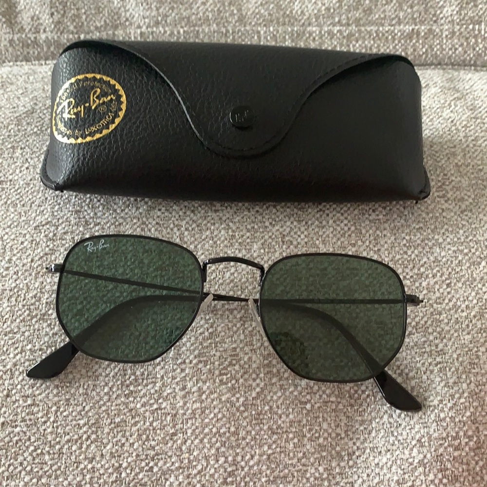 Ray-Ban Black Hexagon Sunglasses